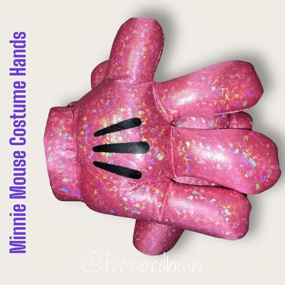 Disney Parks Minnie Mouse 10” Sparkling Costume Gloves (Pair) - Picture 9 of 12